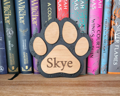 Personalizable Dog Paw Sign