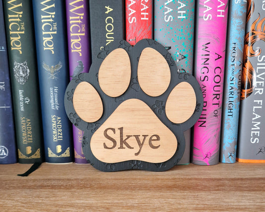 Personalizable Dog Paw Sign