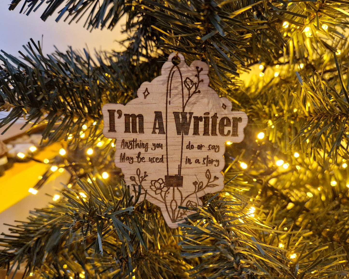 Bookish Ornament - I'm a writer