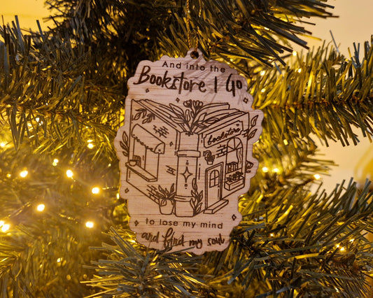 Bookish Ornament - Bookstore