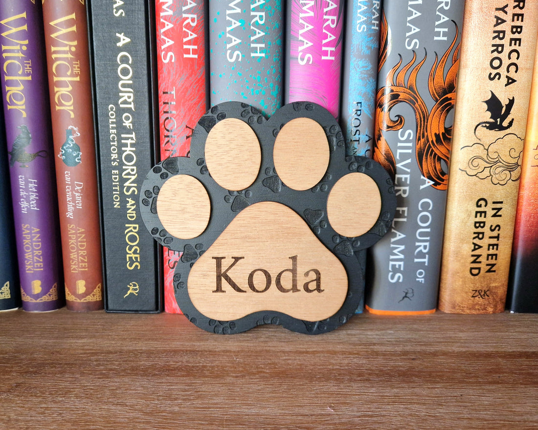 Kattenpoot bordje - Personaliseerbaar 
