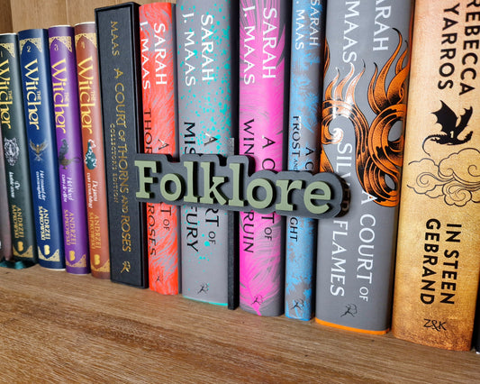 Bookshelf Peekout Sign - Folklore