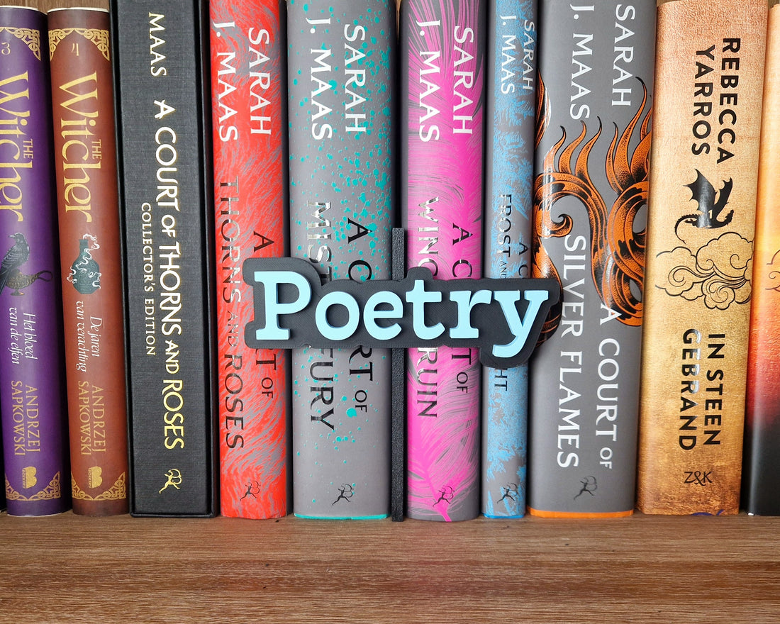 Bookshelf Peekout Sign - Poetry