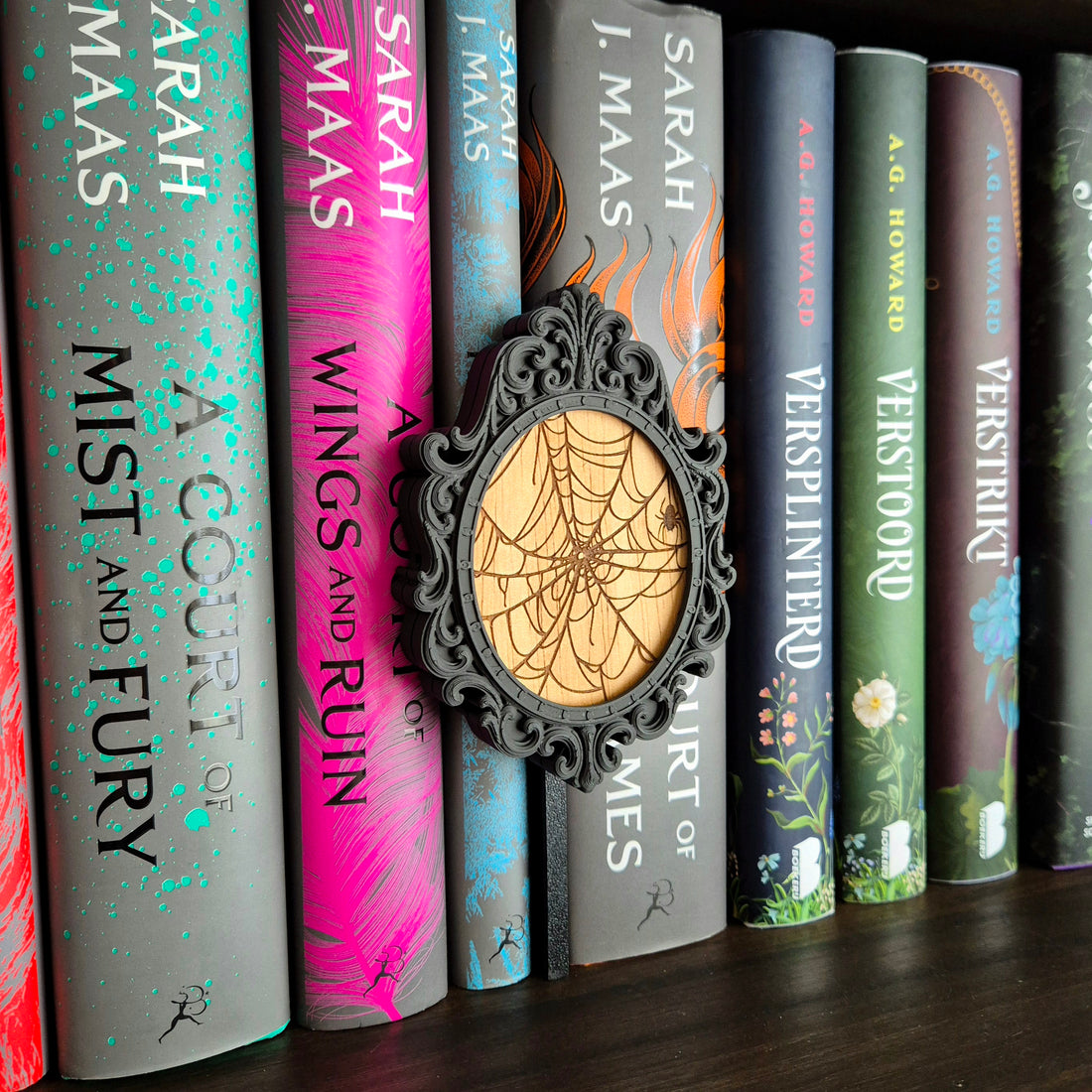 Houten Peekout Bordje - Spinnenweb