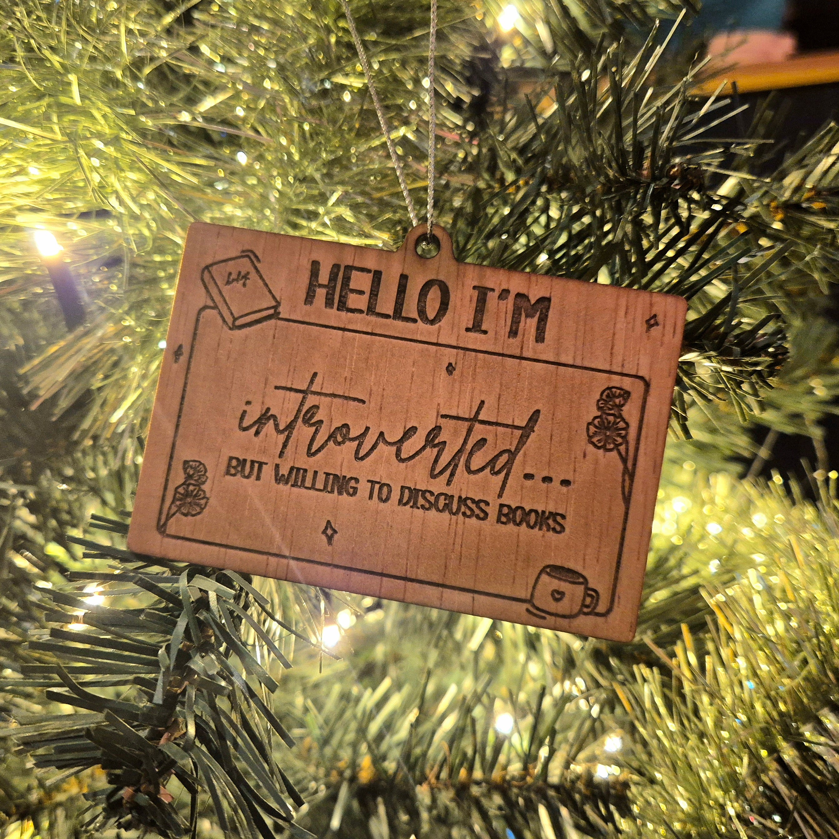 Bookish Ornament -  Introverted