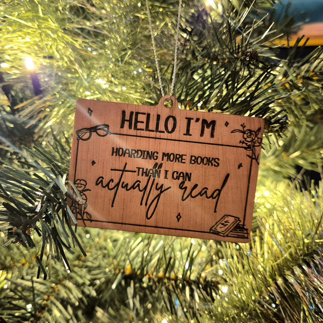 Bookish Ornament -  Hoarding Books