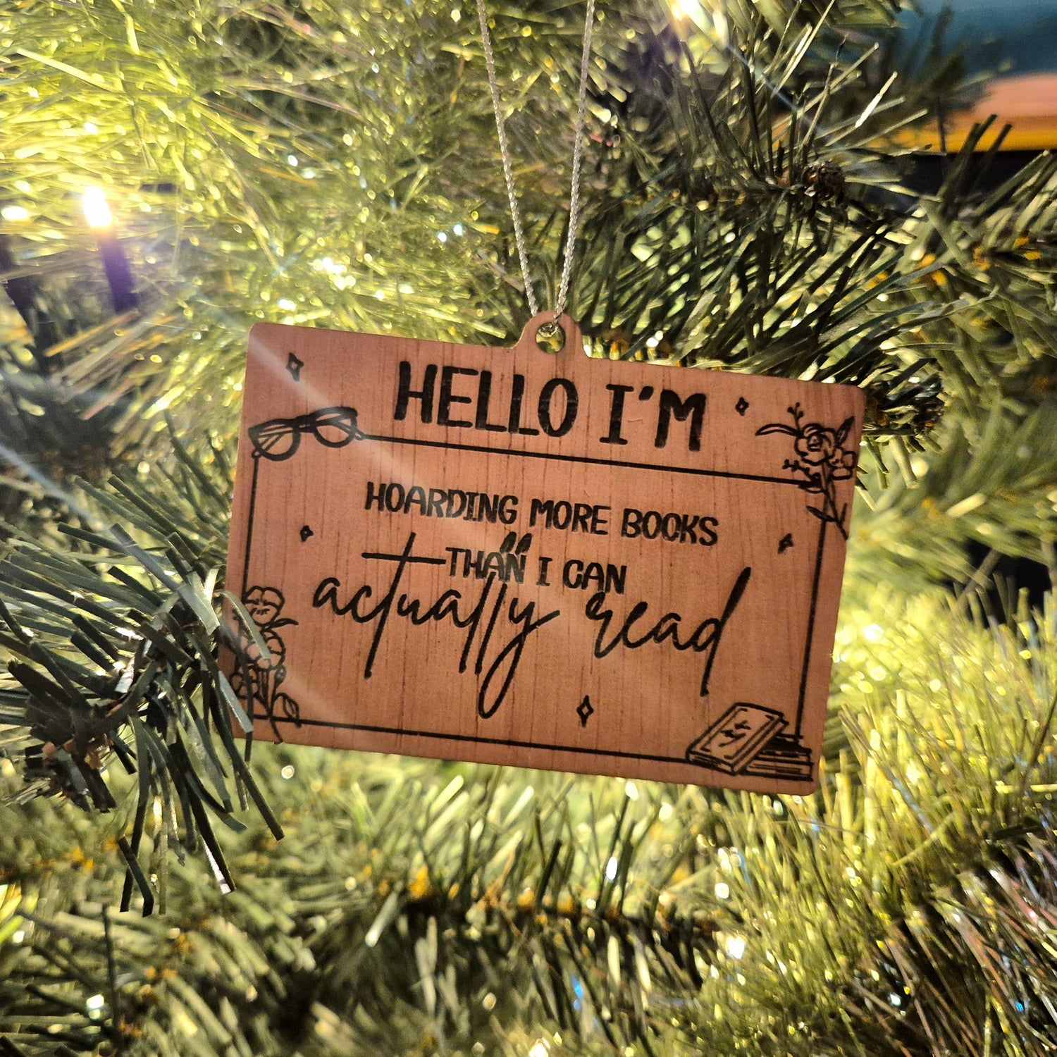 Bookish Ornament -  Hoarding Books