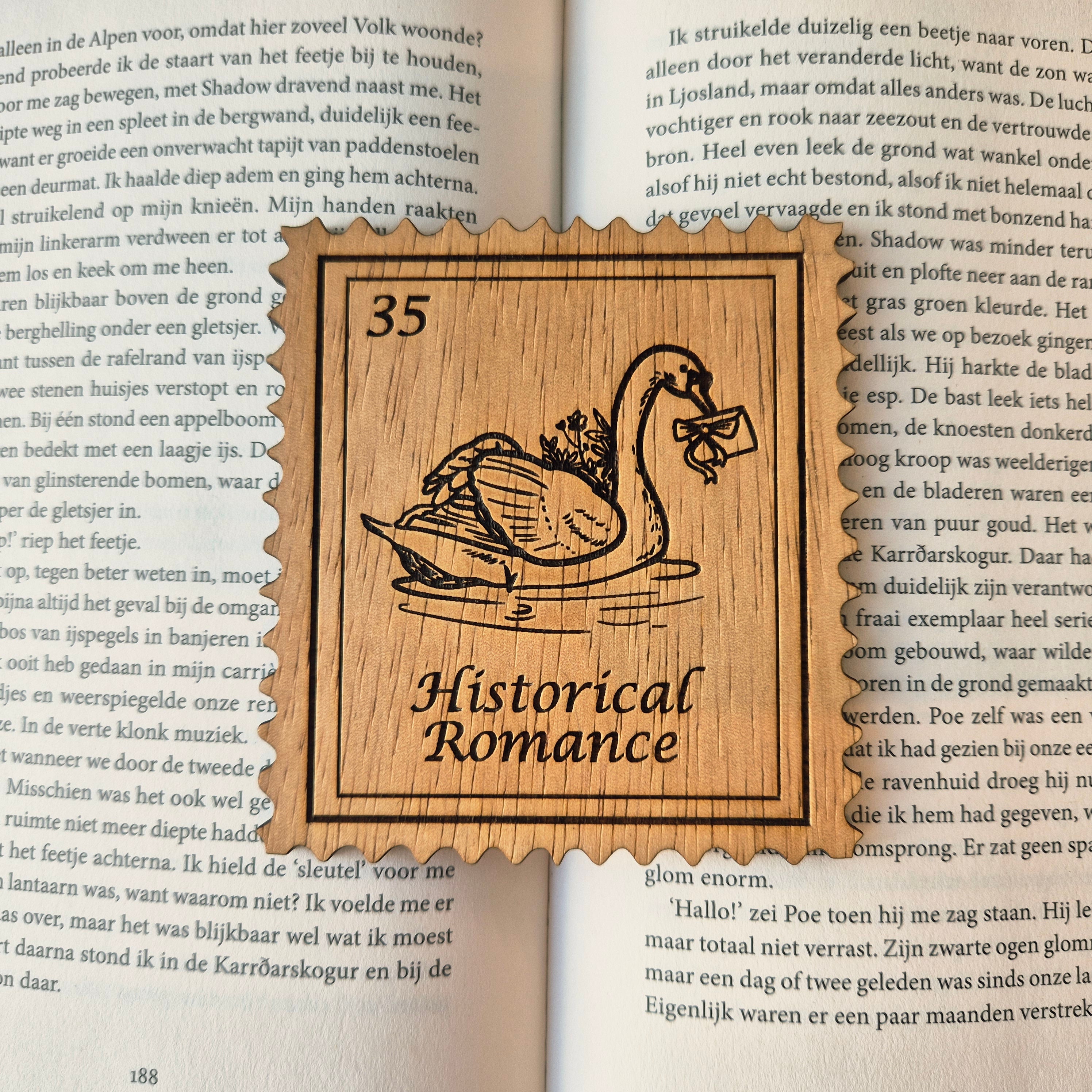 Bookish Postzegel Onderzetter - Historical Romance