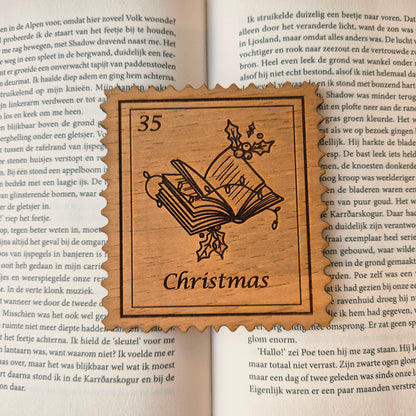 Bookish Postzegel Onderzetter - Christmas