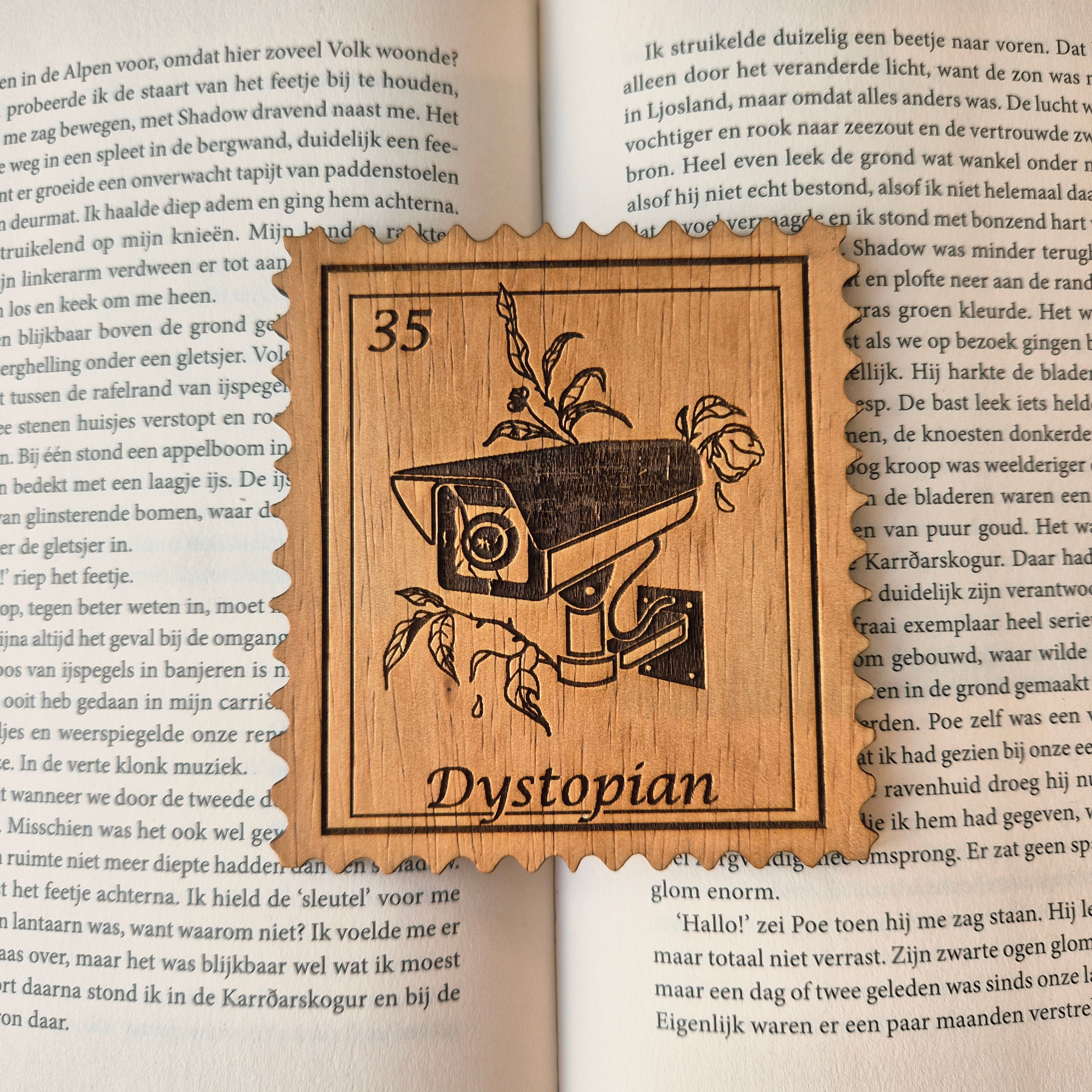 Bookish Postzegel Onderzetter - Dystopian