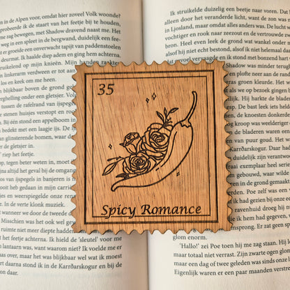 Bookish Postzegel Onderzetter - Spicy Romance