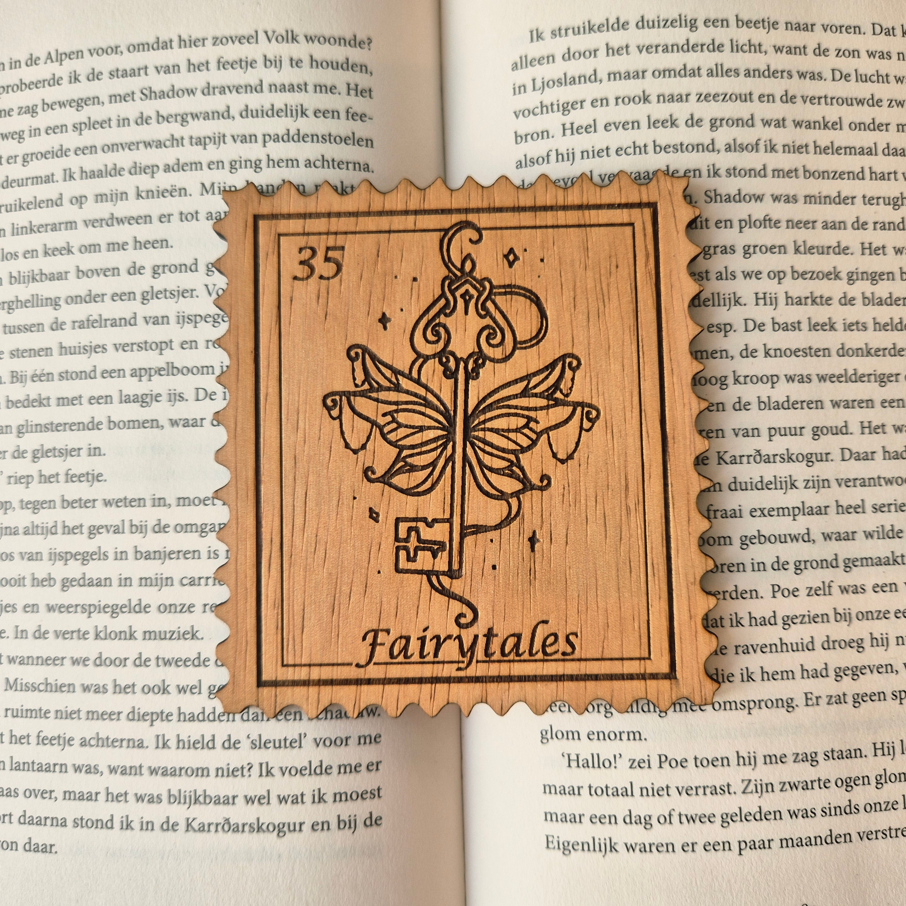 Bookish Postzegel Onderzetter - Fairytales