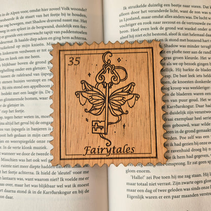 Bookish Postzegel Onderzetter - Fairytales