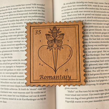Bookish Postzegel Onderzetter - Romantasy