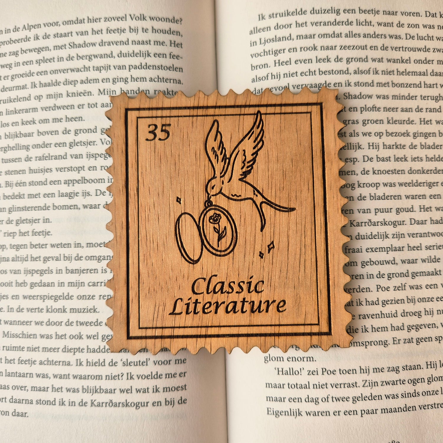 Bookish Postzegel Onderzetter - Classic Literature