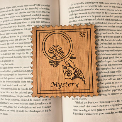 Bookish Postzegel Onderzetter - Mystery