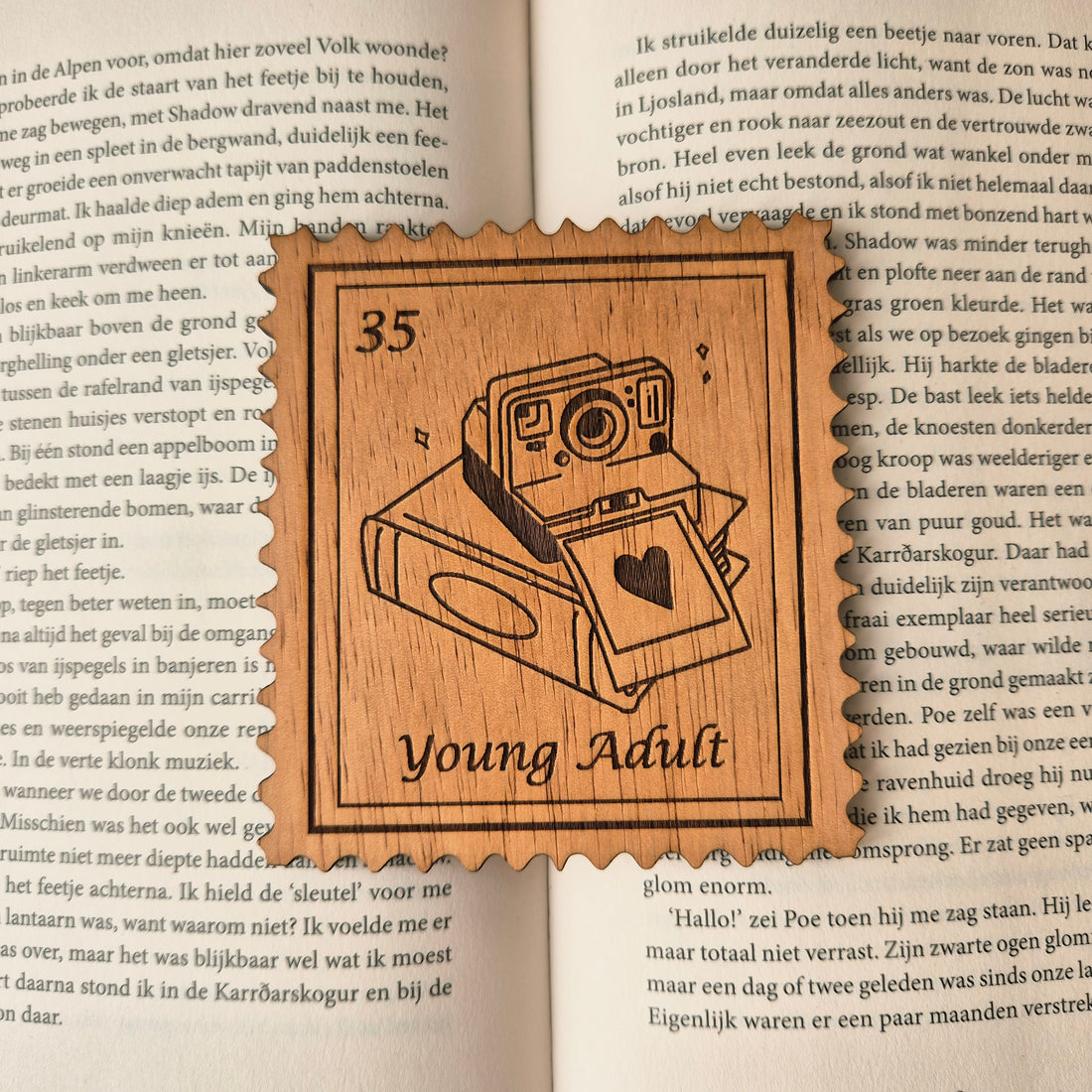 Bookish Postzegel Onderzetter - Young Adult