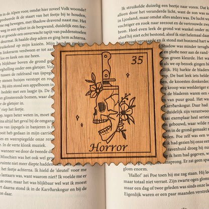 Bookish Stamp Coaster - Horror