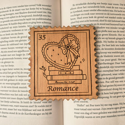 Bookish Stamp Coaster - Romance