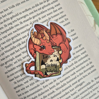Bookish Sticker - Lost in a Fantasy world