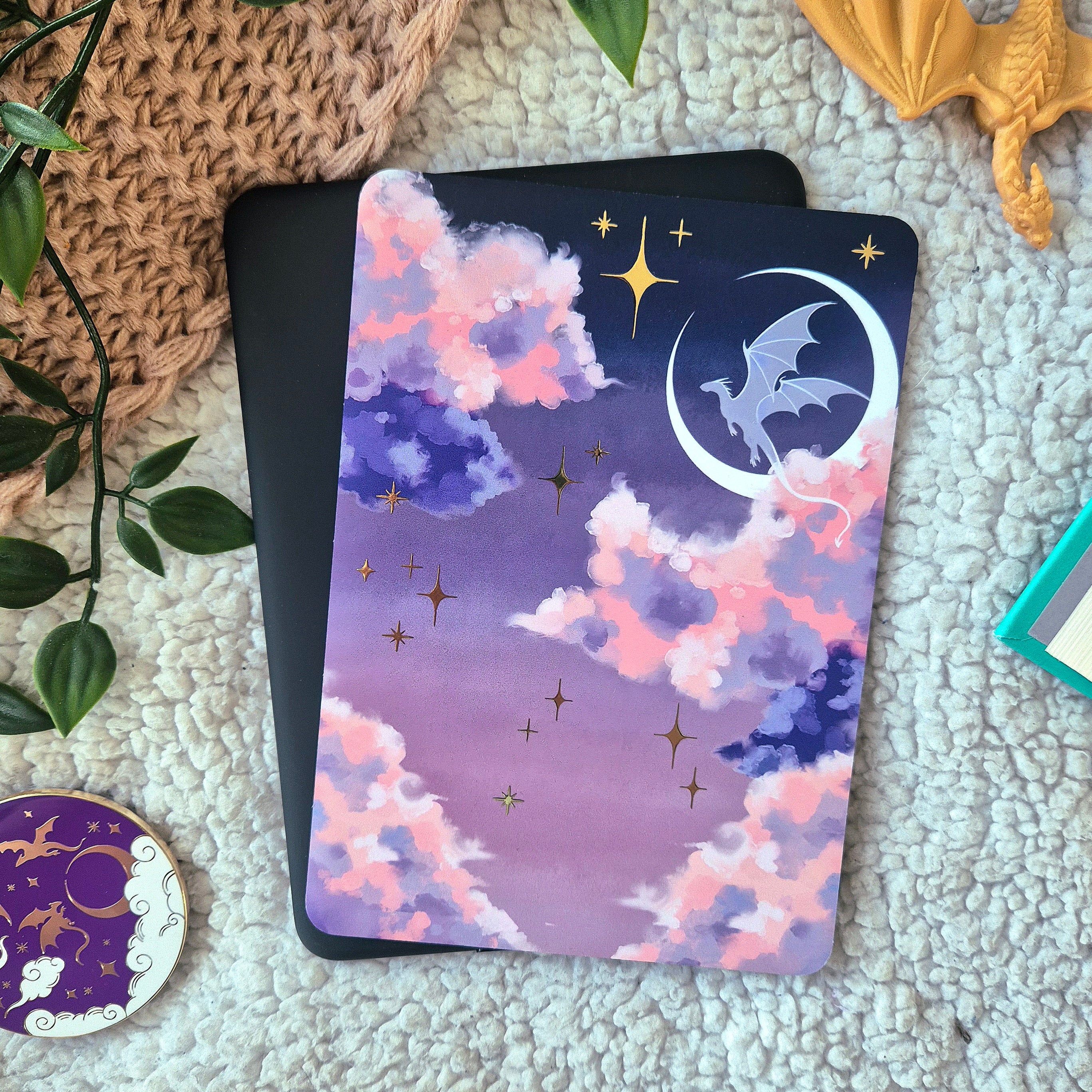 E-Reader Insert - Purple Dragon