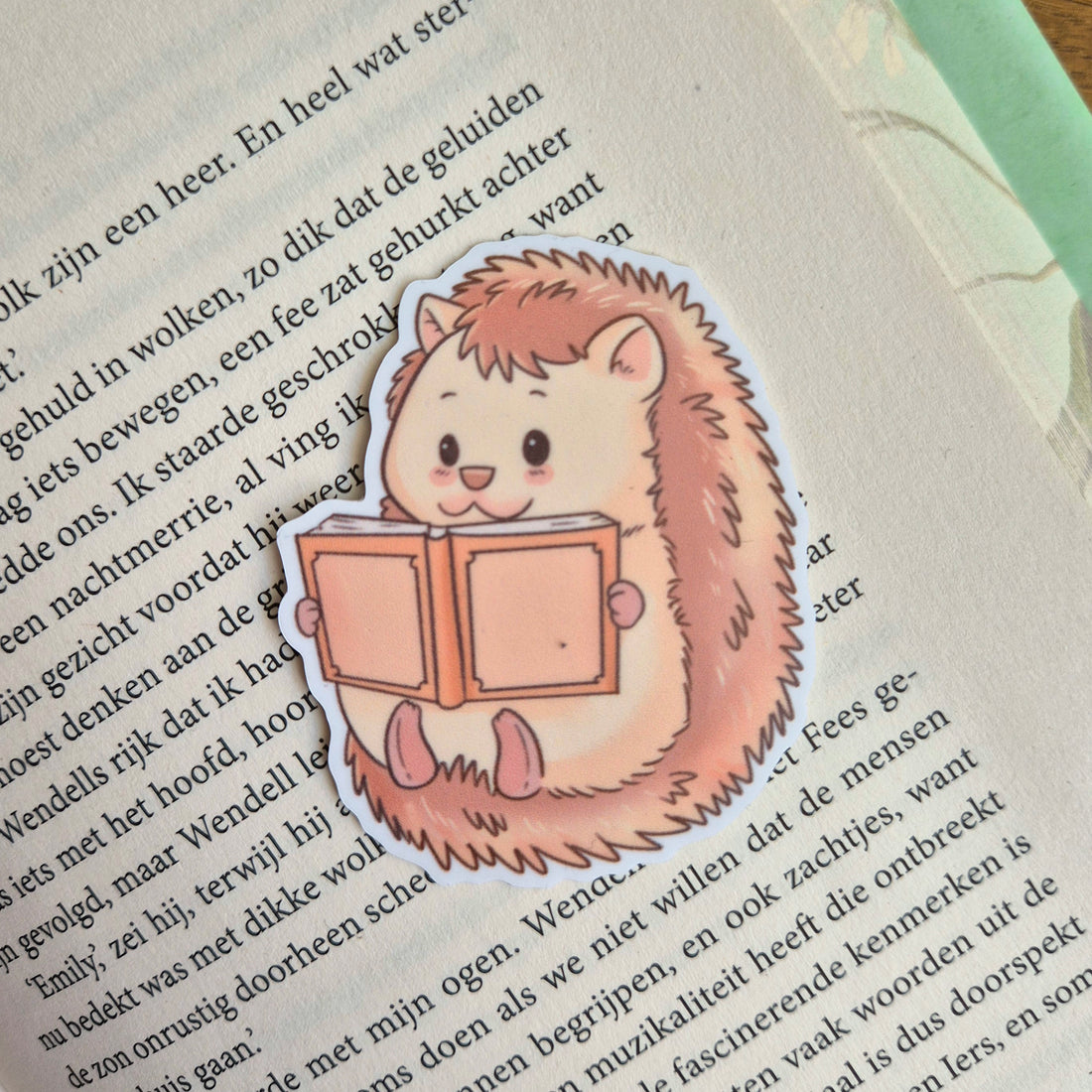 Hedgehog Tales Sticker - Reading Hobble