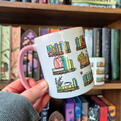 Hedgehog Tales Mug - Bookshelves