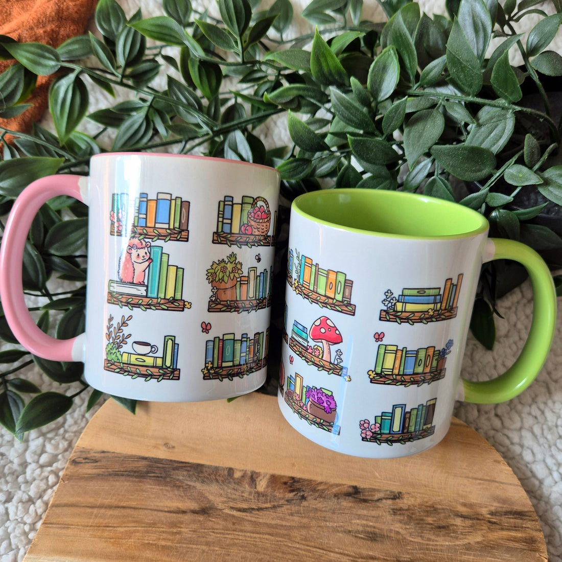 Hedgehog Tales Mug - Bookshelves