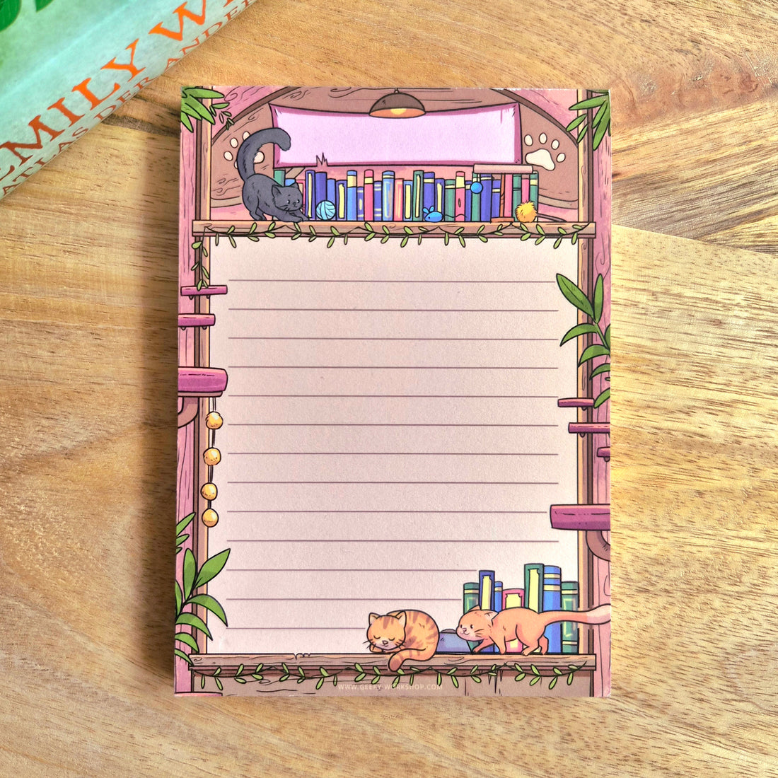 Notitieblok - Katten Boekenkast