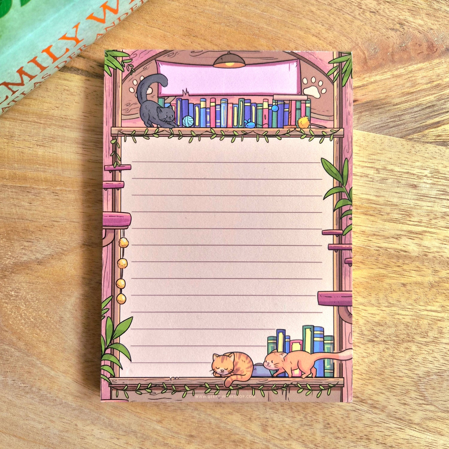 Notitieblok - Katten Boekenkast