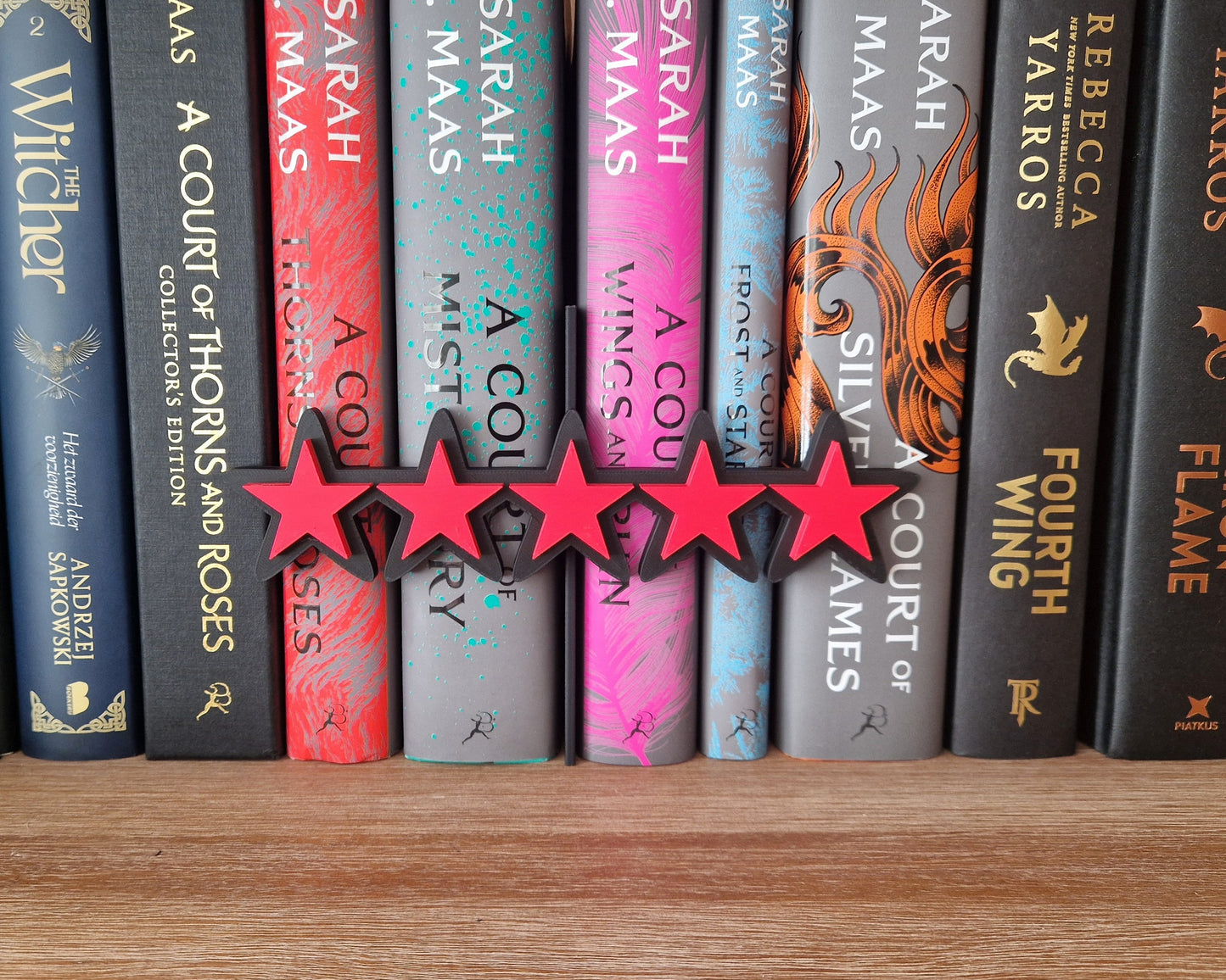 Bookshelf Peekout Sign - 5 Stars