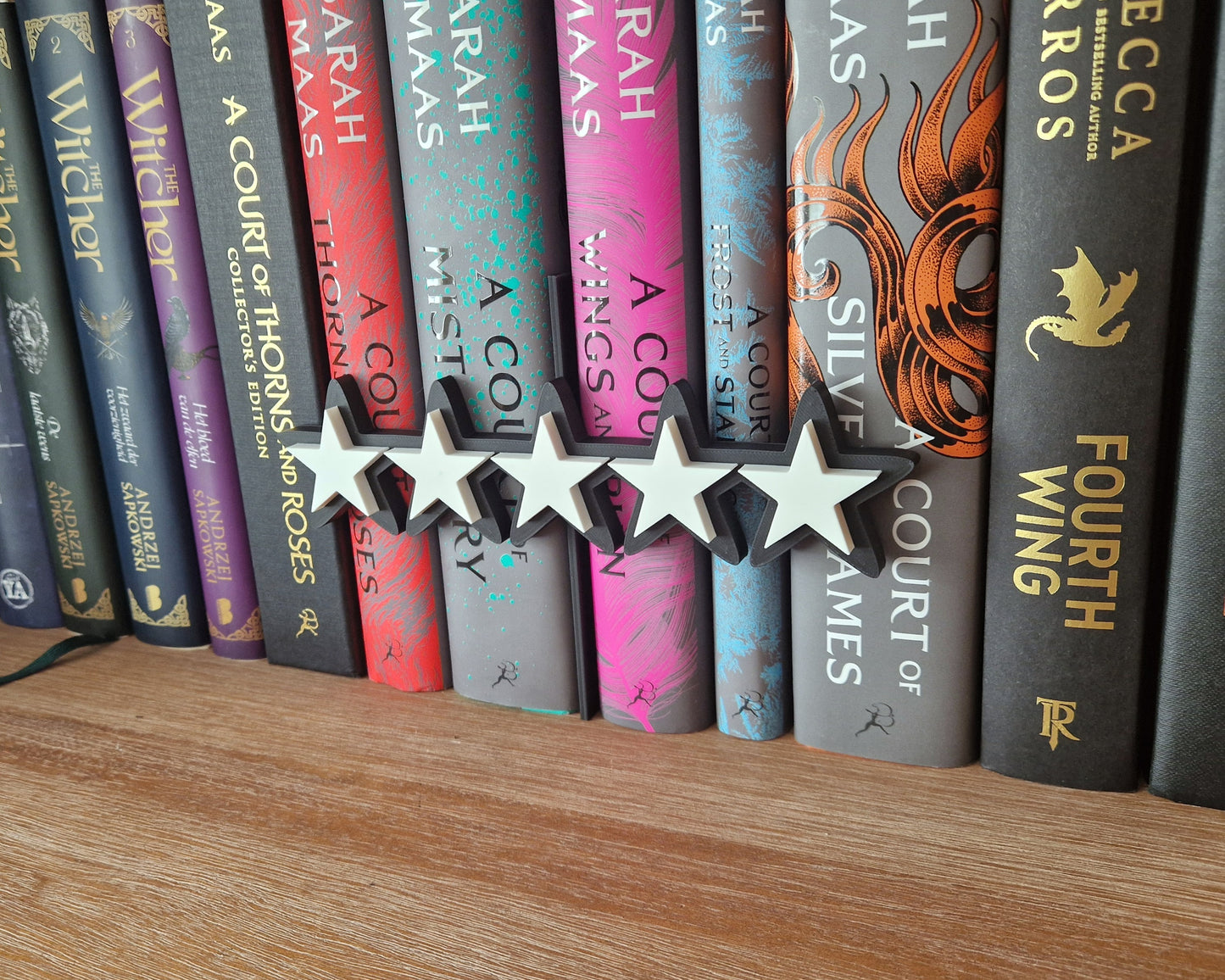 Bookshelf Peekout Sign - 5 Stars