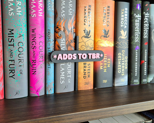 Bookshelf Peekout Sign - Adds to TBR