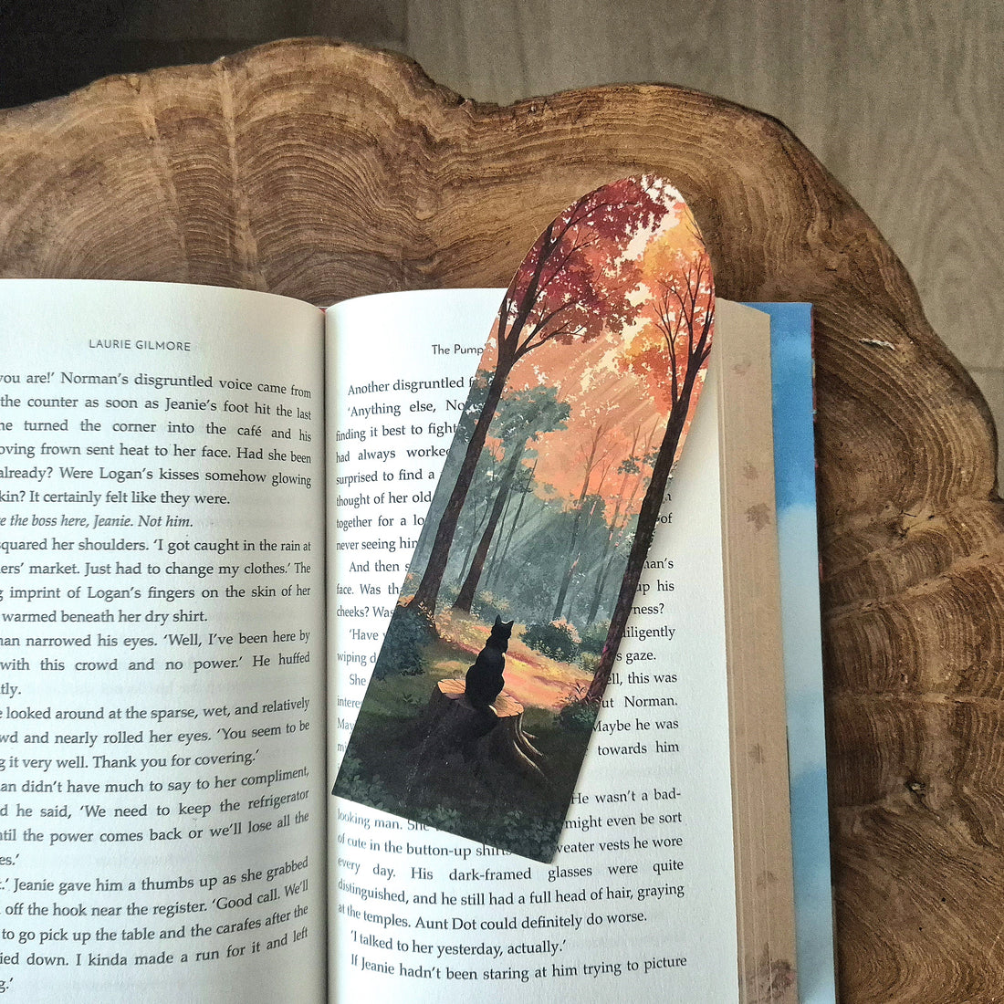 Booknook bookmark - Autumn Forest Cat