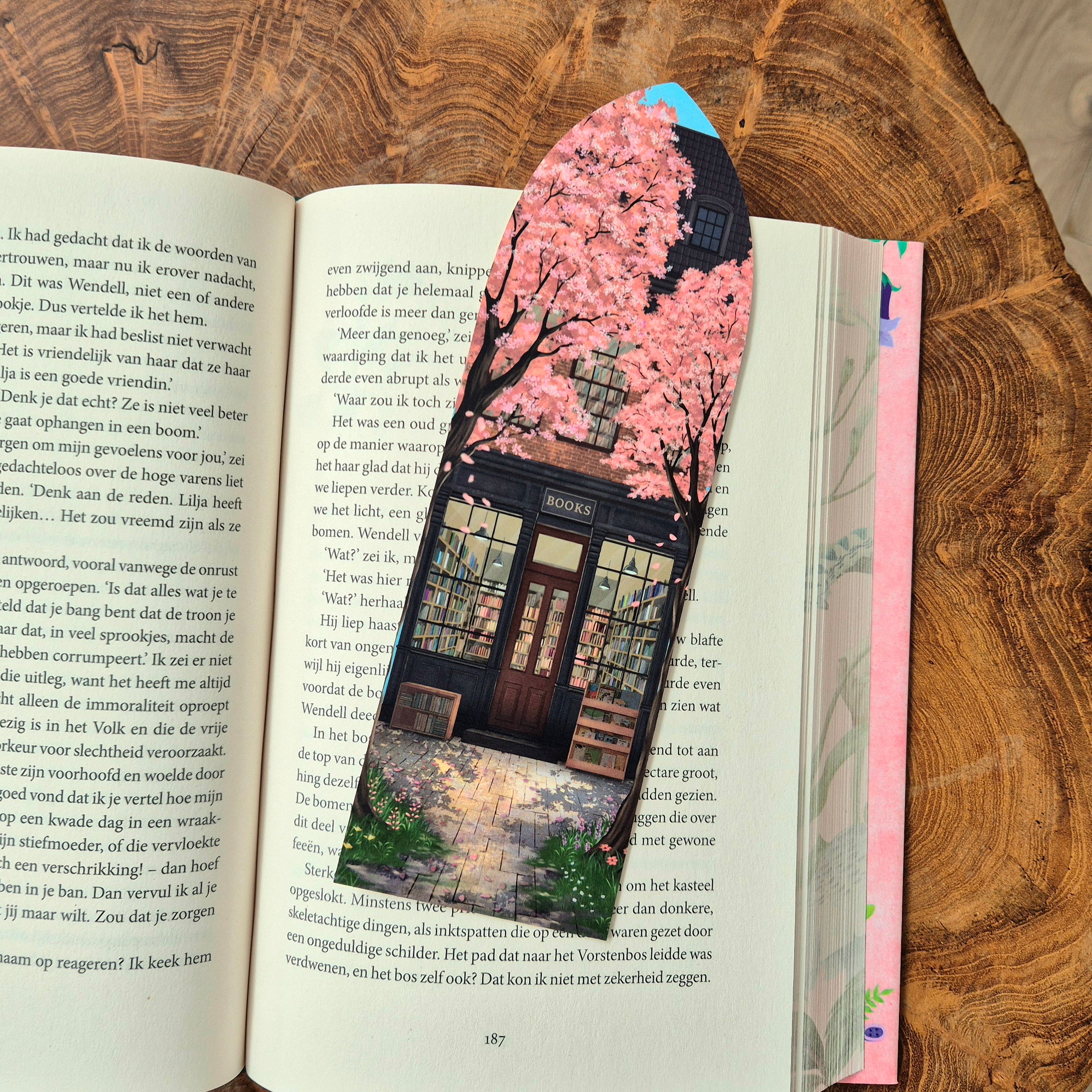 Booknook bookmark - Spring Bookshop