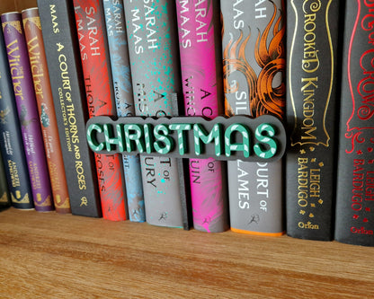 Bookshelf Peekout Sign - Candy Cane Christmas