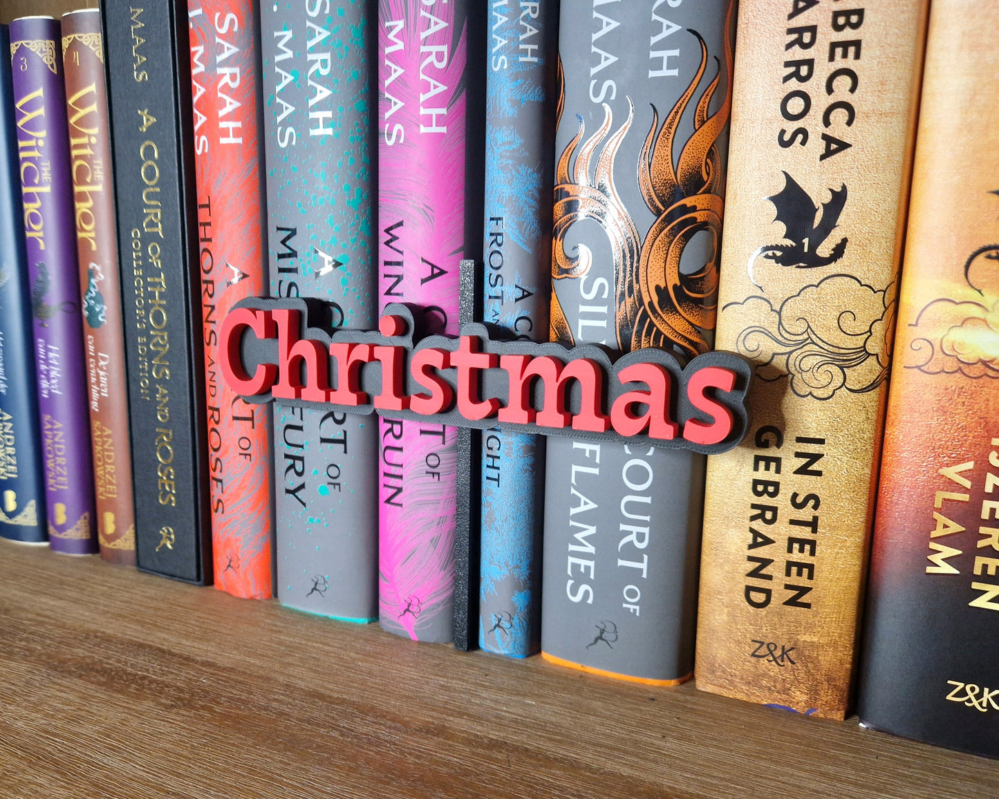 Bookshelf Peekout Sign - Christmas