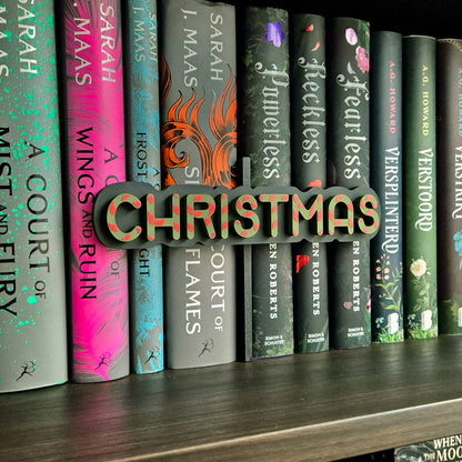 Boekenplank Peekout Bordje - Candy Cane Christmas