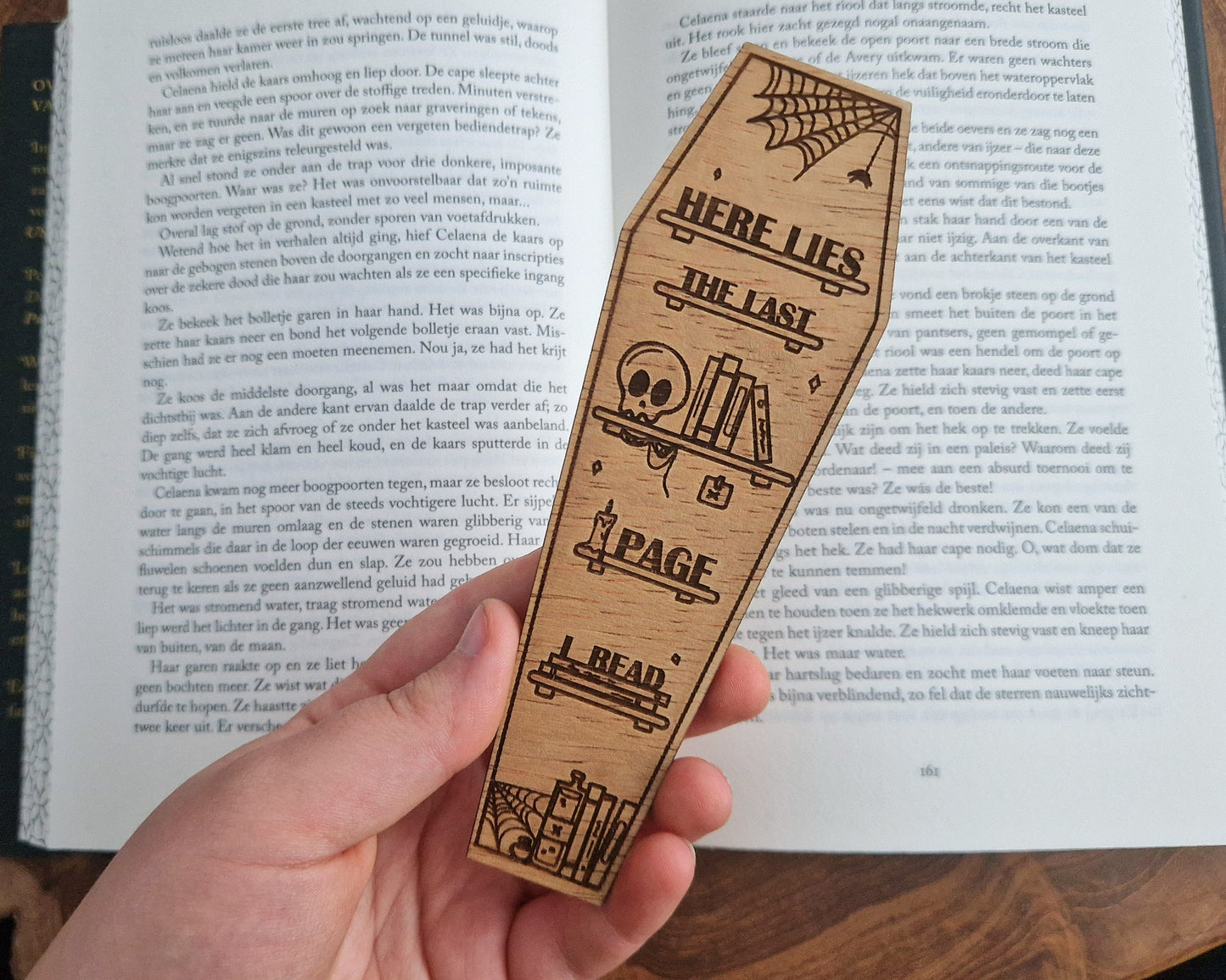 Bookmark - "Here lies the last page I read"