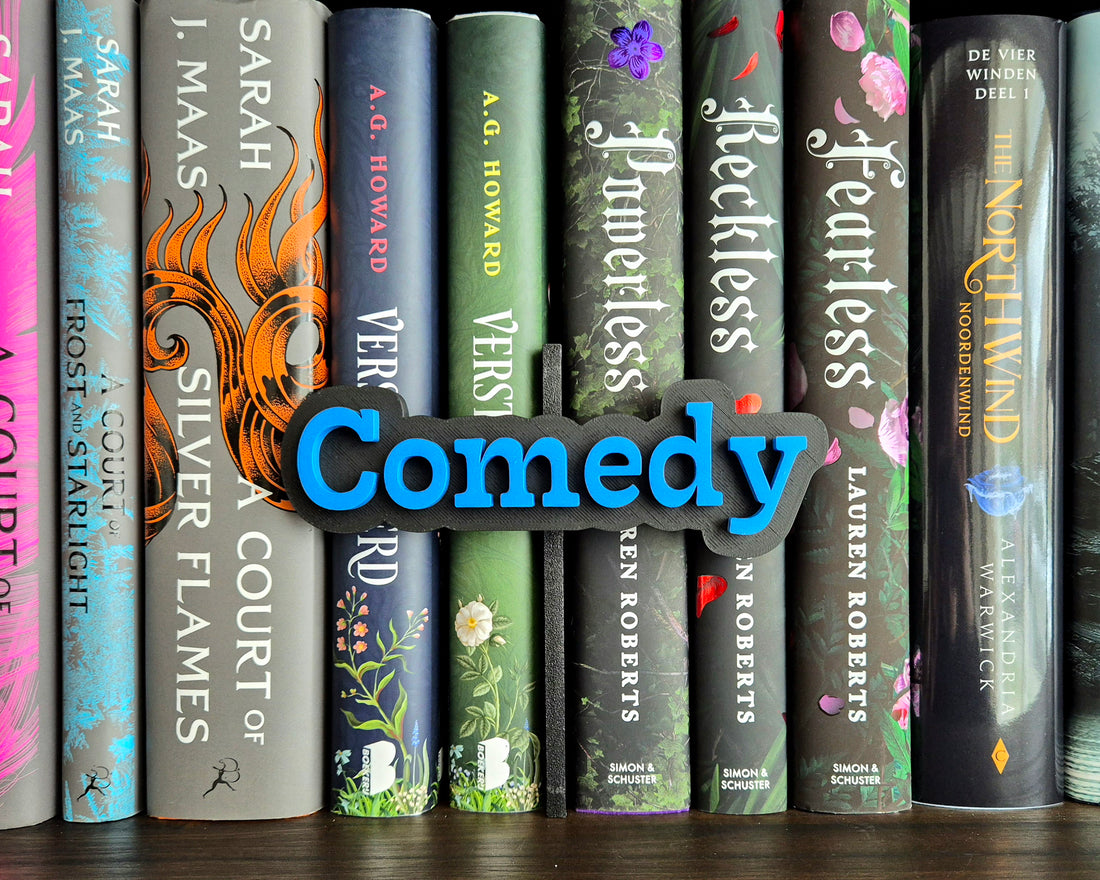 Bookshelf Peekout Sign - Comedy