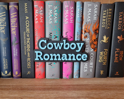 Bookshelf Peekout Sign - Cowboy Romance