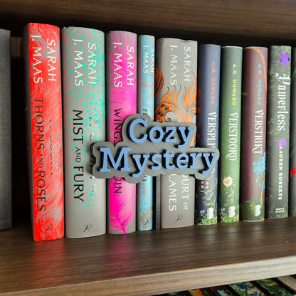 Bookshelf Peekout Sign - Cozy Mystery