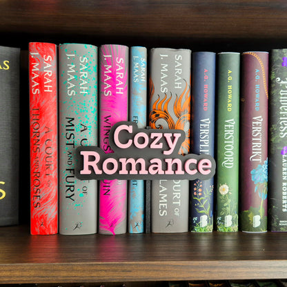 Bookshelf Peekout Sign - Cozy Romance