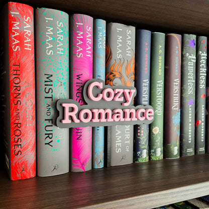 Bookshelf Peekout Sign - Cozy Romance