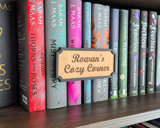 Houten Peekout Bordje - Cozy Corner