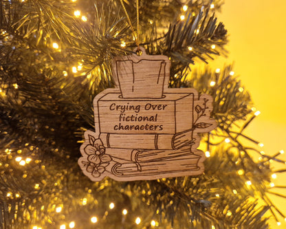 Bookish Ornament - Crying over fictional Characters