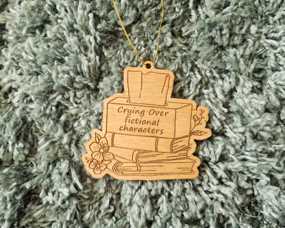 Bookish Ornament - Crying over fictional Characters