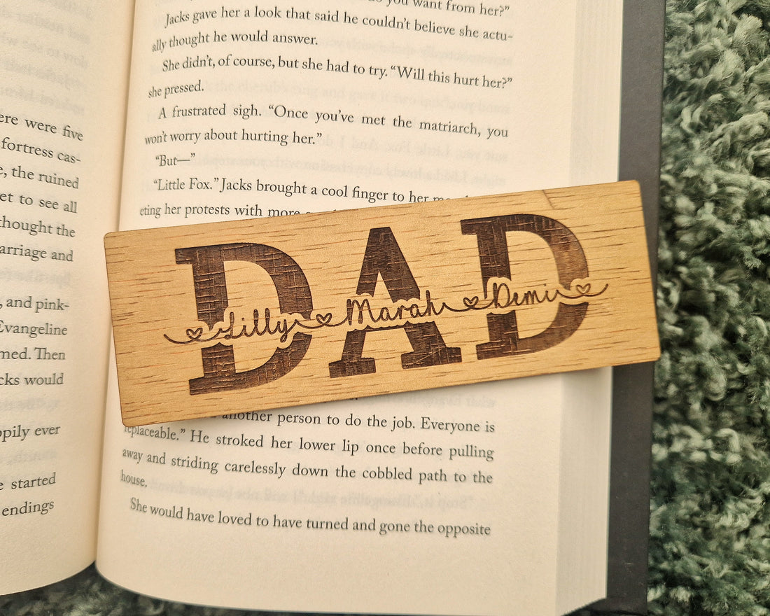 Papa Bookmark - Personalizable with names