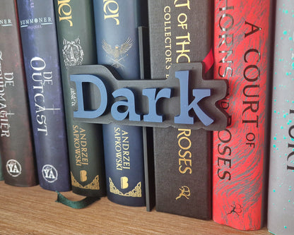 Bookshelf Peekout Sign - Dark