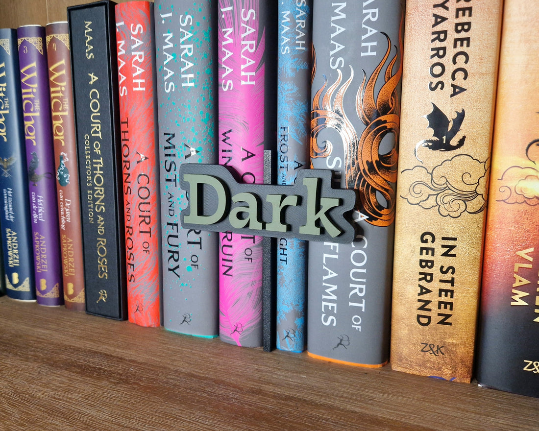 Bookshelf Peekout Sign - Dark